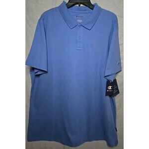 Champion Polo Shirt Moisture Wicking, Men's Sz XL, Plaster Blue, NWT